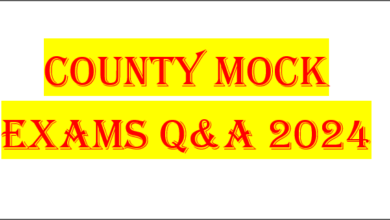 County Mock Exams Q&A 2024