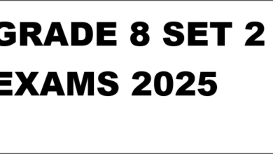 GRADE 8 SET 2 EXAMS 2025