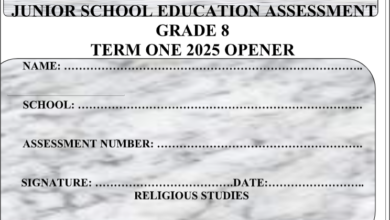 GRADE 8 SET 3 EXAMS 2025