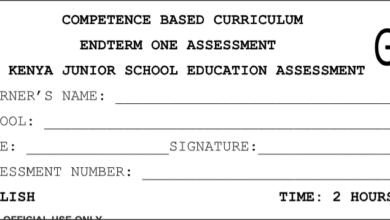 GRADE 8 END TERM 1 EXAMS Q$A 2025