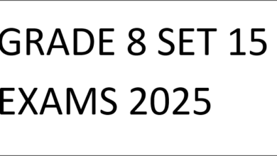 GRADE 8 SET 15 EXAMS 2025