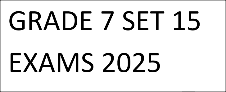 GRADE 7 SET 15 EXAMS 2025
