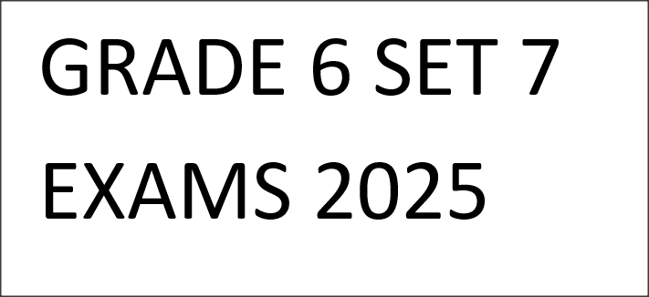 GRADE 6 SET 7 EXAMS 2025