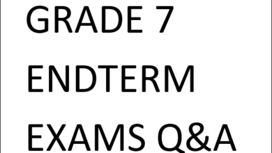 GRADE 7 ENDTERM EXAMS Q&A 2025