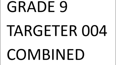 GRADE 9 TARGETER 004 COMBINED 2025