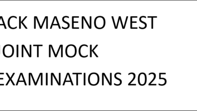 ACK MASENO WEST JOINT MOCK EXAMINATIONS 2025