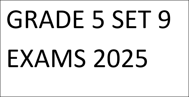 GRADE 5 SET 9 EXAMS 2025