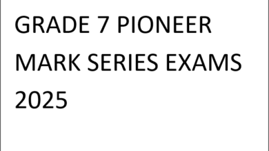 GRADE 7 PIONEER MARK SERIES EXAMS 2025