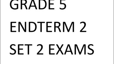 GRADE 5 ENDTERM 2 SET 2 EXAMS 2025