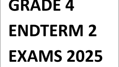 GRADE 4 ENDTERM 2 EXAMS 2025