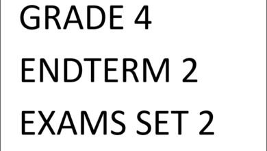 GRADE 4 ENDTERM 2 EXAMS SET 2 2025
