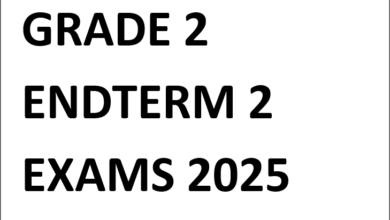 GRADE 2 ENDTERM 2 EXAMS 2025