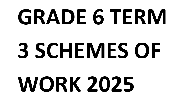 GRADE 6 TERM 3 SCHEMES OF WORK 2025