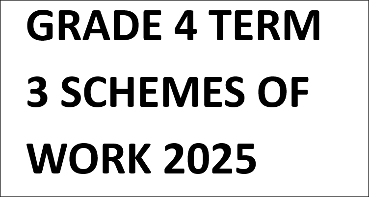 GRADE 4 TERM 3 SCHEMES OF WORK 2025