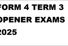FORM 4 TERM 3 OPENER EXAMS 2025