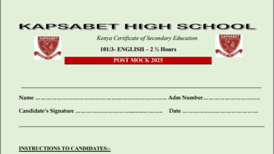 KASPSEBETH HIGH POST MOCK EXAMS 2025