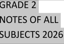 GRADE 2 NOTES 2026