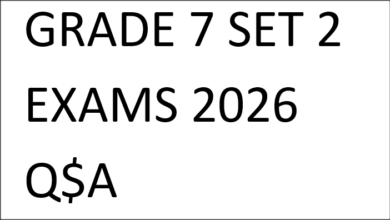 GRADE 7 SET 2 EXAMS 2026 Q$A