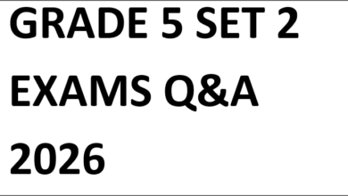 GRADE 5 SET 2 EXAMS Q&A 2026