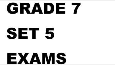 GRADE 7 SET 5 EXAMS 2026
