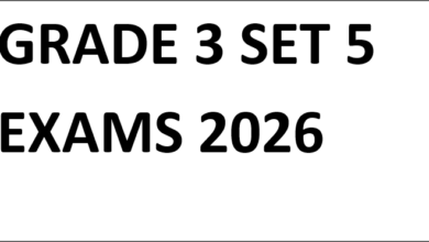 GRADE 3 SET 5 EXAMS 2026