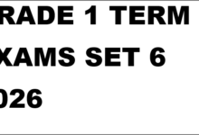 GRADE 1 TERM 1 EXAMS SET 6 2026