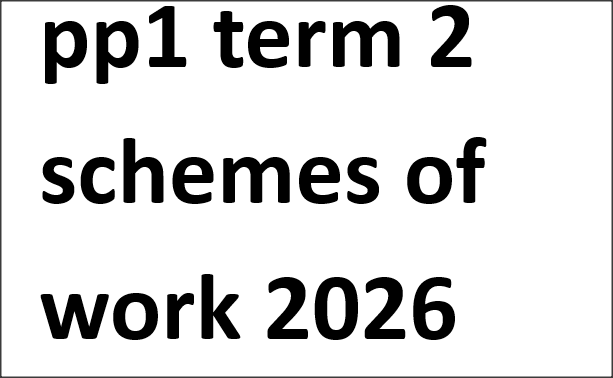 pp1 & pp2 term 2 schemes of work 2026