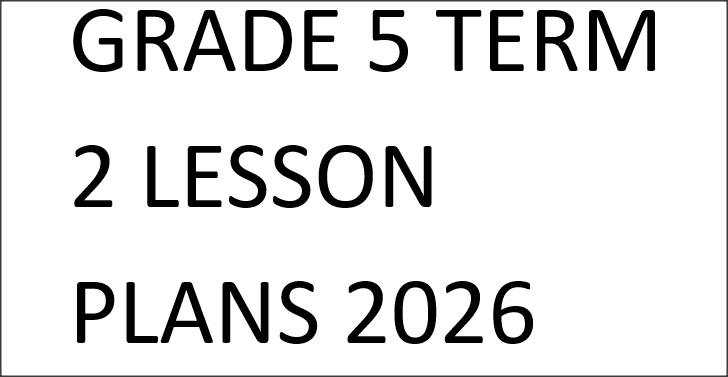 GRADE 5 TERM 2 LESSON PLANS 2026