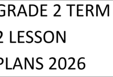 GRADE 2 TERM 2 LESSON PLANS 2026